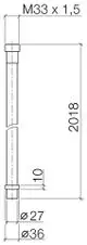 DORNBRACHT WATER TUBE Kneipp-Schlauch , weiß SERIENNEUTRAL 28285979 2000 mm Platin, 28285979-08 Galeriebild 3
